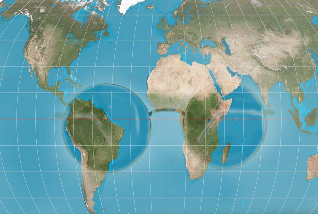 mappa del mondo